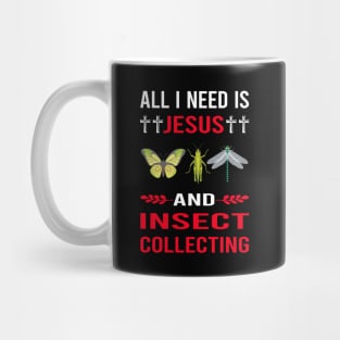 I Need Jesus And Insect Collecting Collector Collect Insects Bug Bugs Entomology Entomologist Mug